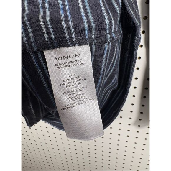 Vince striped long sleeve shirt size L - Picture 3 of 4